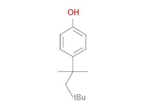 Strukturformel von 4-(1,1,3,3-Tetramethylbutyl)phenol