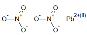 Strukturformel von Bleidinitrat