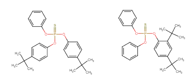 Beispiele für Di-tert-butyl-O,O',O''-triphenylthiophosphat