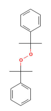 Strukturformel von Bis(α,α-dimethylbenzyl)peroxid