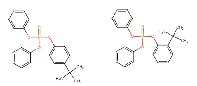 Beispiele für mono-tert-butyl-O,O',O''-triphenylthiophosphat